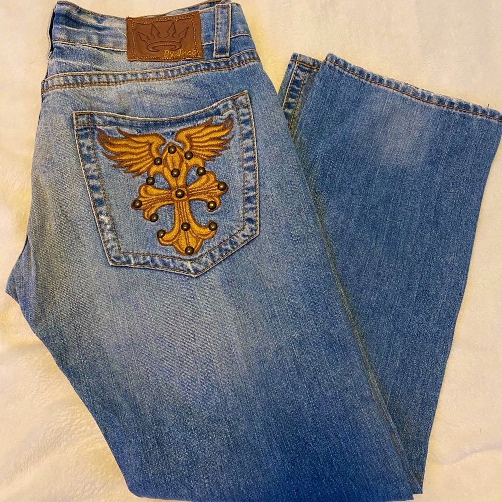 JNCO DENIM JEANS STRAIGHT LEG W36 L32